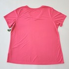 Athletic Works Women s Xxl 20 Pink V-neck Short Sleeve Driworks Activewear Nwt
