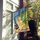 Caroline s Treasures Ss8758chf Golden Retriever Flag Canvas Large Multicolor