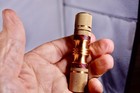 Swanky Nugs  heavy Scepter  Spin Stick Brass W glow Spacers - Brand New
