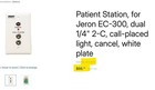 New  Crest Health Care Patient Station For Jeron Ec-300 System  66 Retail 