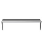18  X 48  Metal Shelf   Nsf Stainless Steel Wall Mount Floating Shelving 