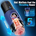 Masturbaters Automatic Handsfree Male Telescopic Heating Cup Stroker Men Sex Toy