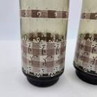 3 Vtg 1970s Tumblers Drinking Glasses Quilted Pattern Cottagecore Mid Century