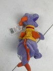 Disney World Figment Purple Dragon 7  Bean Bag Plush Beanie With Shirt And Tags