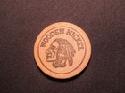 Visalia  California Wooden Nickel Token - Pill Box Pharmacy Wooden Nickel Coin