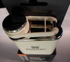 New Stanley Cs Wide Mouth Flask White Ez Fill 8 Oz 18 8 Stainless Never-lose Cap