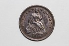 Extremely Fine Ef 1858-p Seated Liberty 90  Silver Half Dime  shd636 