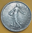 1962 France 5 Nouveaux Francs      835 Silver     La Semeuse Sower Design