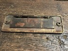 Solid Brass Old Vintage Letter Mail Box Postal Slot Plate Door Hardware  Salvage