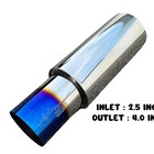 Hks Hi-power Exhaust Muffler Single Universal Inlet 2 5   Outlet 4   Titanium