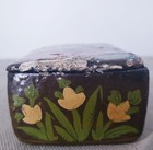 Antique Persian Small Lacquer Hand Painted Snuff Box