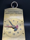 Antique Forschner Improved Circular Milk Scale 60 Lb Brass Face Model 69 Md