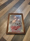 Vintage Miller High Life Beer Sportsmens Series Pheasant Mirror First Edition