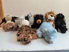 Webkinz Ganz Lot Of 7 - No Codes Guc Cow Rhino Bear Poodle Lion Chameleon 