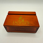 Dewar s 12 Wood   Lucite Tabletop Menu Holder   Photo Frame Bar Man Cave New Nib