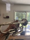 Silver Plated Conn 19a Cornet With Case And Mouthpiece 