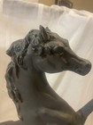 Mid Century Vintage Beautiful Large 24    Tall Metal Horse Sculpture