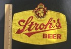 Vintage Stroh s Beer Large Embroidered Jacket Patch 9  W X 7 5 