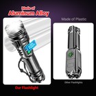 1-50pack 50000000lm Super Bright Led Tactical Flashlight Rechargeable Work Light