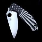 Spyderco Tenacious Knife C122tiblp Satin Plain Edge Blade Usa Starburst Titanium