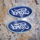 Vintage Ford Oval Service Uniform Hat Jacket Car Embroidered Patch Emblem Nos