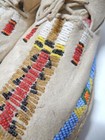 Antique   Vintage Arapaho Indian Beaded Brain Tanned Moccasins