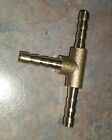 Brass 3 16  5mm Hose Id Barb Tee    t     Hose Fitting Connector 
