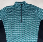 Kerrits Aire Ice Fil Shirt Women   s 1 4 Zip Short Sleeve Abstract Size Xl