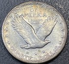 1918 S Standing Liberty Quarter -  Cleaned- Xf Detail