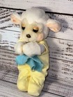 Vintage Little Lambsy Dozy Rattle Plush Lamb Lovey 1989 Applause B14