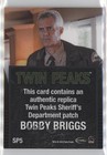 2019 Twin Peaks Archives Sheriff s Department Bobby Briggs  sp5 Patch 10a3