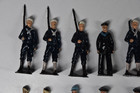17 Vintage Britains Toy Soldiers Mixed Lot Metal Hand Painted Sailor Dr Wounded
