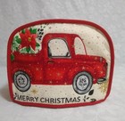 Christmas 2 Slice Toaster Cover Vintage Red Truck Toaster Dust Cover