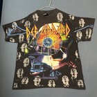 Vintage Giant Def Leppard Shirt 1992 All Over Print Hysteria Album Sz  Xl