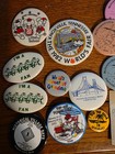 Vintage Lot Of 15 Buttons Pins 