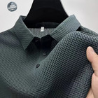 Men s Breathable Summer Polo Shirt Short Sleeve Business Casual Solid Top Gift