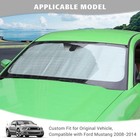 Jimen Car Windshield Sun Shade Window Visor Compatible With Ford Silver 