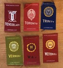 Tobacco Cigarette Egyptienne Luxury Silks   Lot Of 6   College Fraternal Seal
