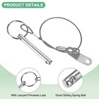4-pack Quick Release Pins  6mm Dia  38mm Usage Bimini Top Pin  50mm W lanyard