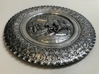 Rare Vintage Gioielleria Guido Galbiati Silver Plated 3d Platter  Made In Italy