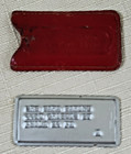 Vintage Lit Brothers Credit Card charge Plate With Red Leather Carrying Case
