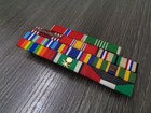 Us Army Enlisted 11 Ribbon Bar  Gulf War Southwest Asia Service Made In Usa Used