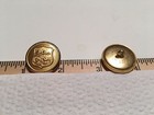 Police Button Embossed With State Of Ohio Seal  Gold Plated  1 