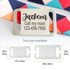 Personalized Slide On Silent Pets Name Id Tags For Dog Cat Martingale Collar