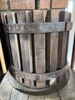 Vintage Fruit Grape Wine Apple Cider Press Antique Metal Handle   Wood Display