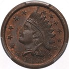 1863 Cwt Pcgs Ms63 Bn F-90 364a Copper Not One Cent Patriotic Civil War Token