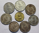 Republic India Father Of The Nation  7 Political Leaders   1 King - 8 Old Coins