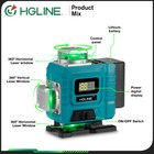 4d 360   16 Lines Green Laser Level Auto Self Leveling Rotary Measure Laser Tool