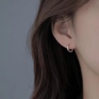 Small Round Huggie Hoop Earrings 316l Surgical Steel Hypoallergenic Earrings