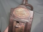 Old  Antique Wrought Iron And Brass Chatillon Hanging Scale  300 Lb Maximum